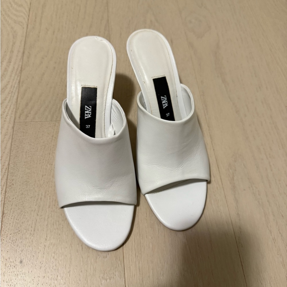 Zara Women's White Mules